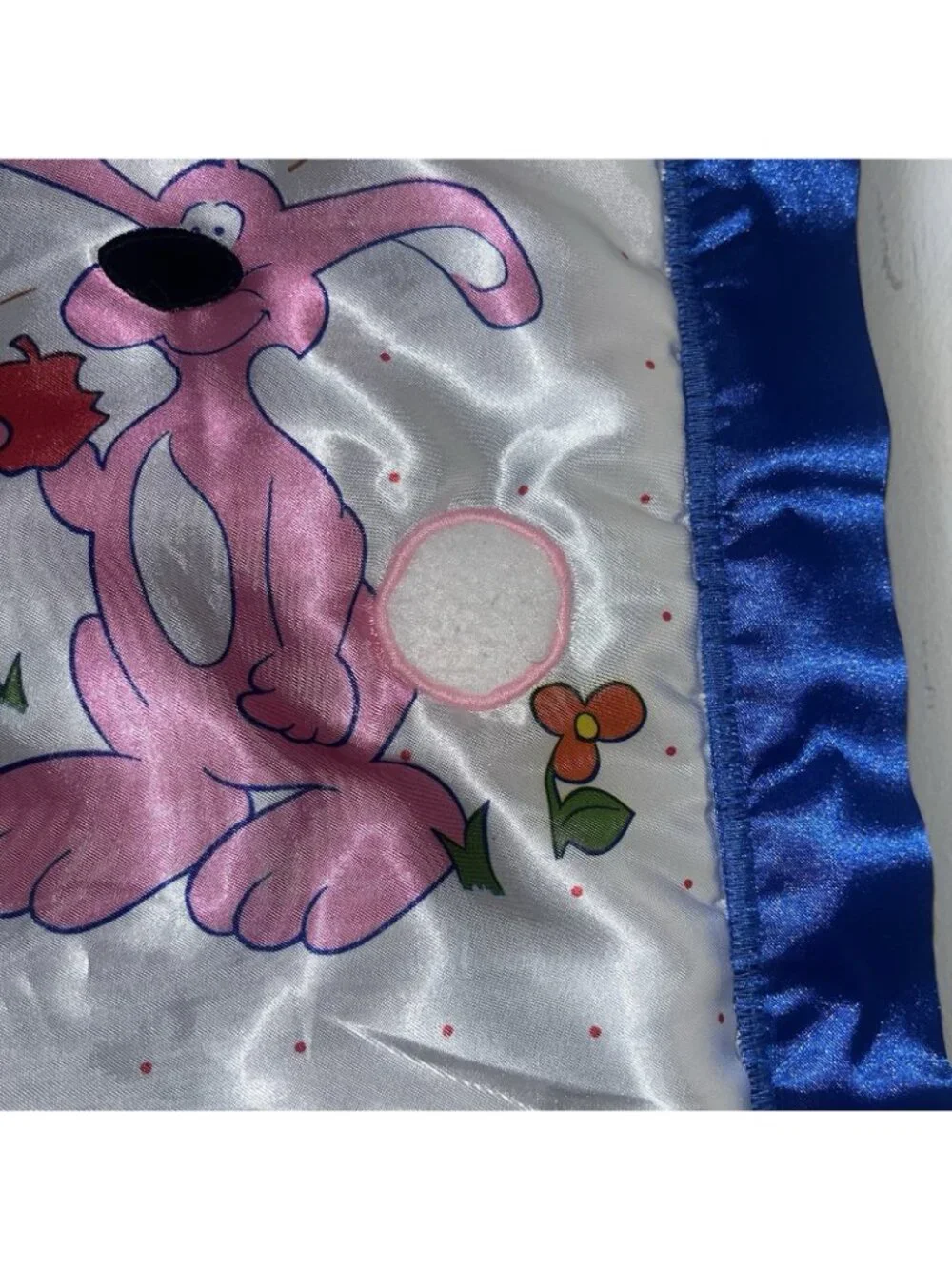Vintage US Healthcare Baby Comfort Sensory Satin Blanket